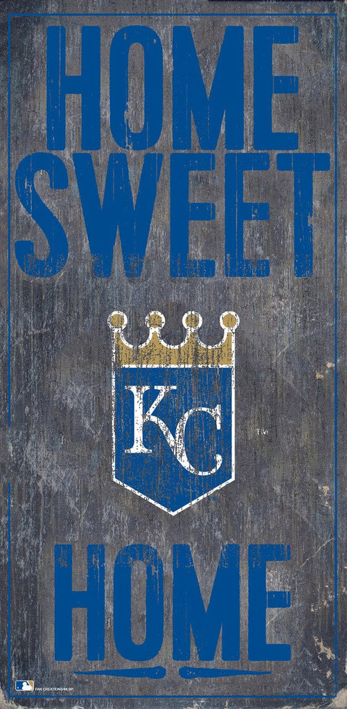 Kansas City Royals Kansas City Royals Sign Wood 6x12 Home Sweet Home Design 878460247255