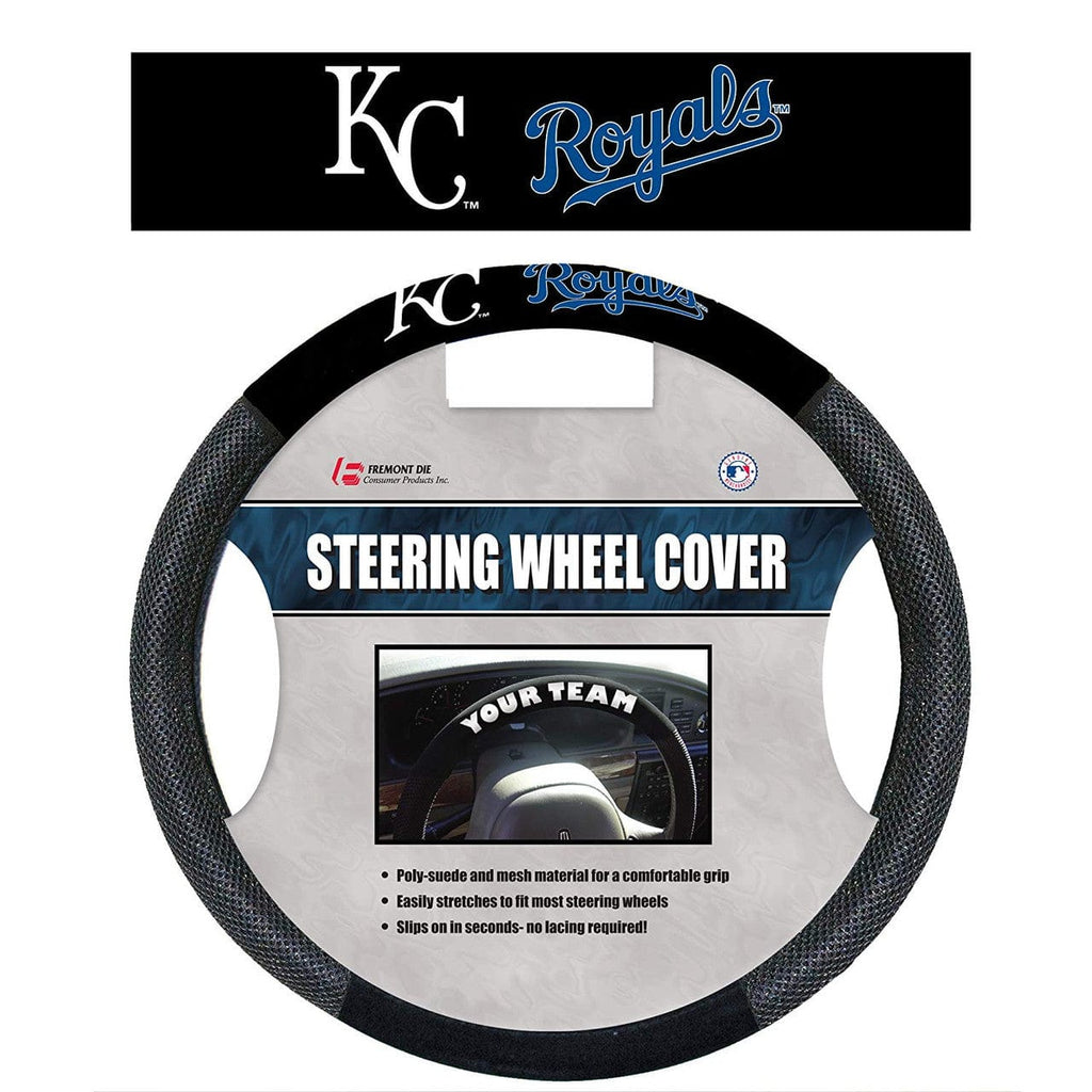 Kansas City Royals Kansas City Royals Steering Wheel Cover Mesh Style CO 023245685078