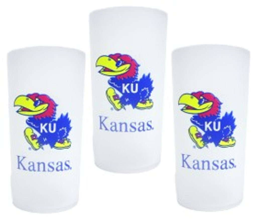 Drink Tumbler 14-16 Kansas Jayhawks 3 Piece Tumbler Set 094131914152