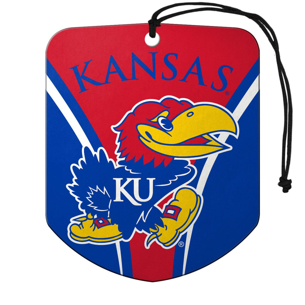 Air Fresheners Kansas Jayhawks Air Freshener Shield Design 2 Pack 681620556278