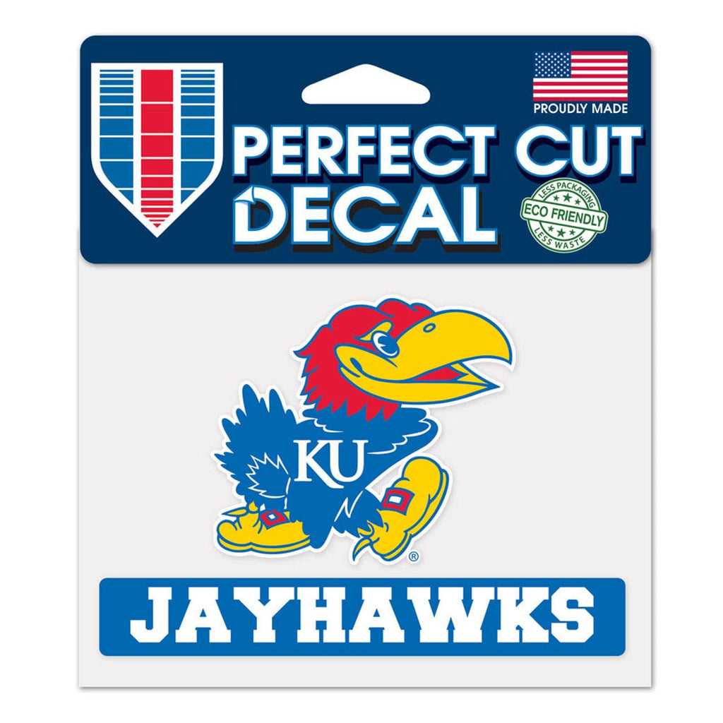 Decal 4.5x5.75 Perfect Cut Color Kansas Jayhawks Decal 4.5x5.75 Perfect Cut Color - Special Order 032085383679