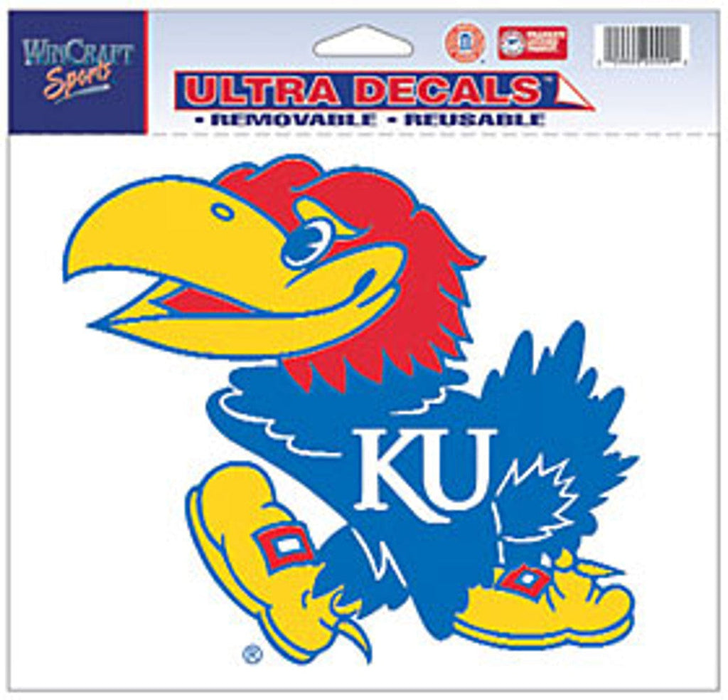 Decal 5x6 Multi Use Color Kansas Jayhawks Decal 5x6 Ultra Color 032085215116