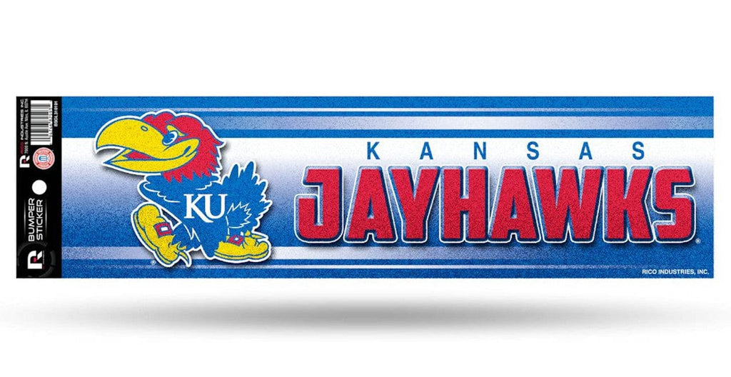 Decal Bumper Sticker Glitter Kansas Jayhawks Decal Bumper Sticker Glitter 094746826079