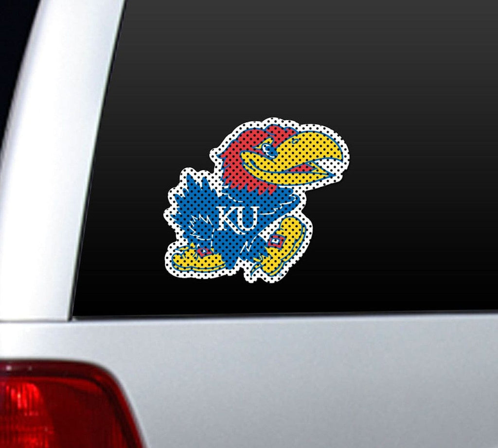 Window Film 12 Inch Die Cut Kansas Jayhawks Die-Cut Window Film - Large - Special Order 023245562294