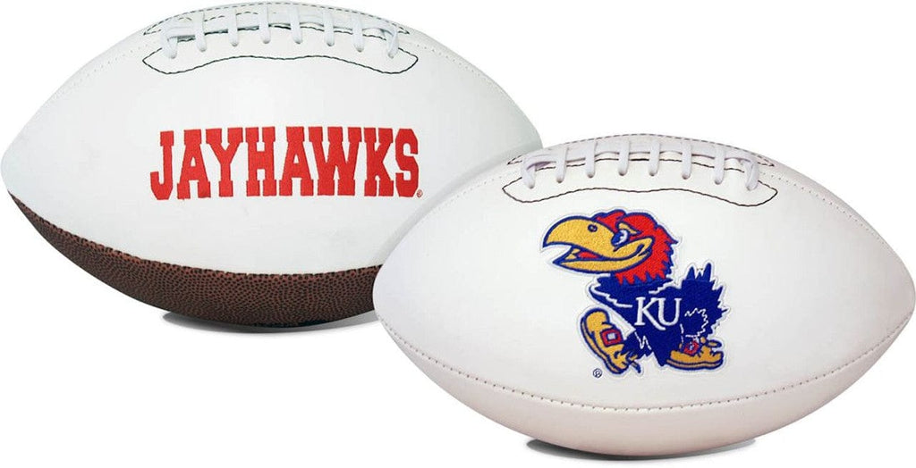 Footballs Signature Series Kansas Jayhawks Football Full Size Embroidered Signature Series - Special Order 715099573150