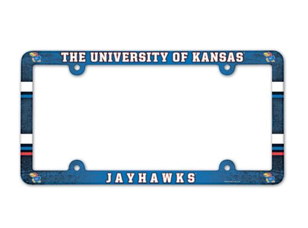 License Frame Plastic Kansas Jayhawks License Plate Frame - Full Color 032085900920