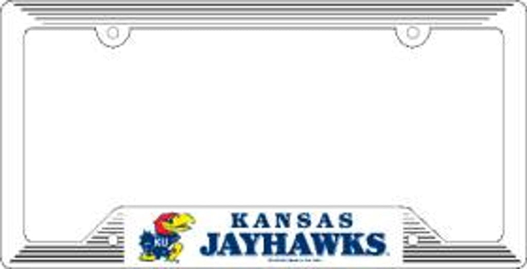 License Frame Plastic Kansas Jayhawks Plastic License Plate Frame 032085890573