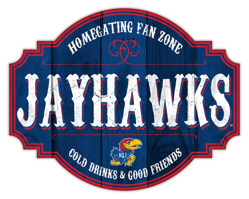 Signs Kansas Jayhawks Sign Wood 12 Inch Homegating Tavern 878461181909