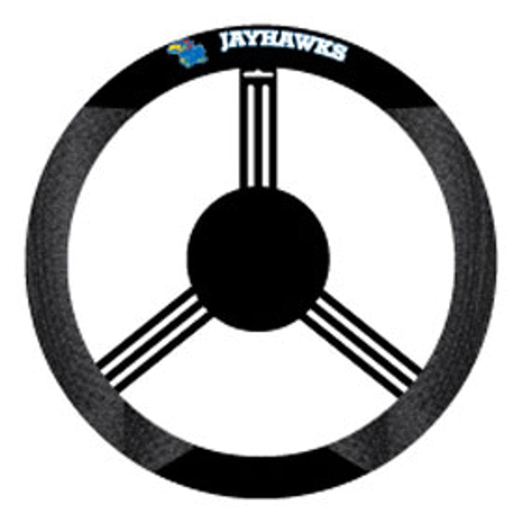 Kansas Jayhawks Kansas Jayhawks Steering Wheel Cover Mesh Style CO 023245585293