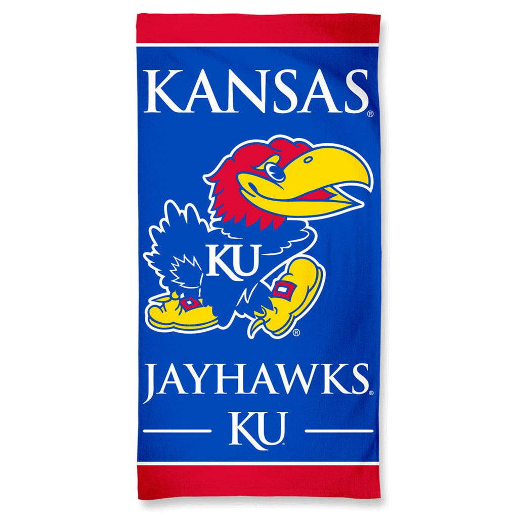 Towel Beach 30x60 Kansas Jayhawks Towel 30x60 Beach Style 099606187963