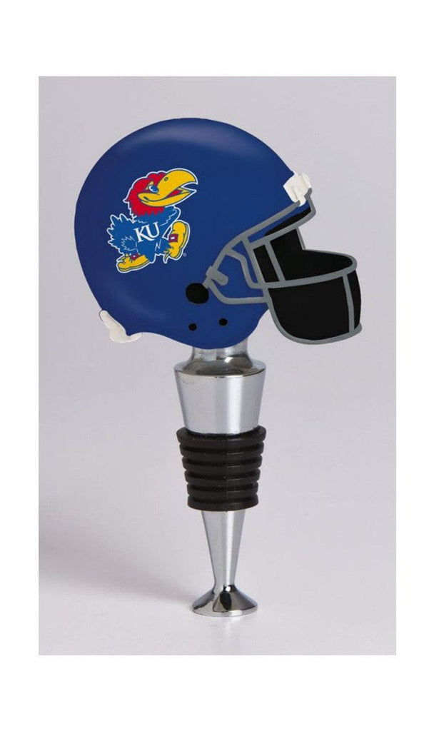 Kansas Jayhawks Kansas Jayhawks Wine Bottle Stopper Football Helmet CO 808412153556