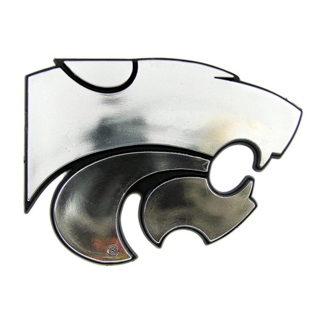 Auto Emblem Chrome Kansas State Wildcats Auto Emblem - Silver 681620028225