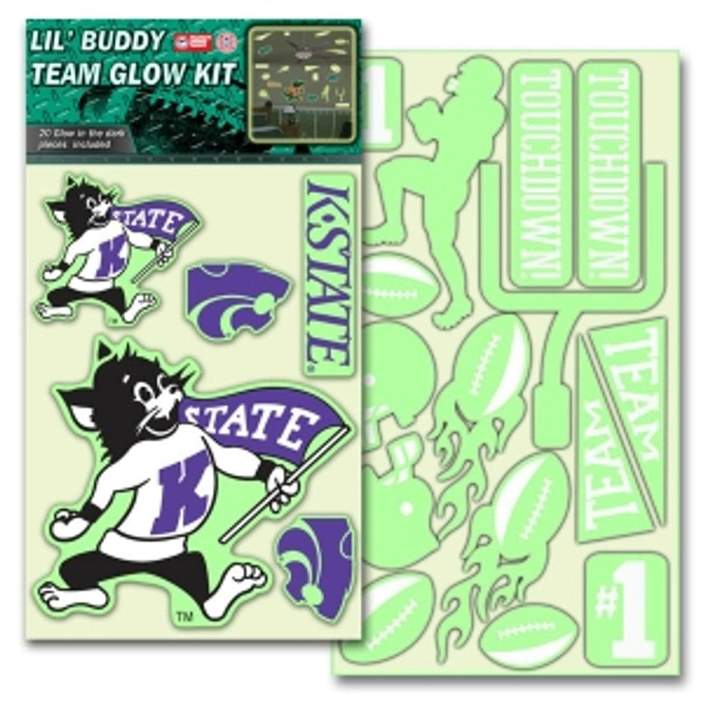 Decal Lil Buddy Glow in the Dark Kansas State Wildcats Decal Lil Buddy Glow in the Dark Kit 681620548280