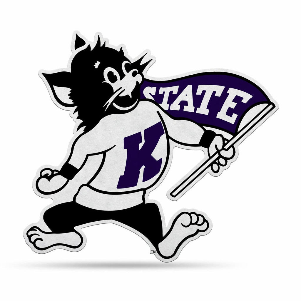 Shape Cut Pennant Kansas State Wildcats Pennant Shape Cut Mascot Design 767345852588