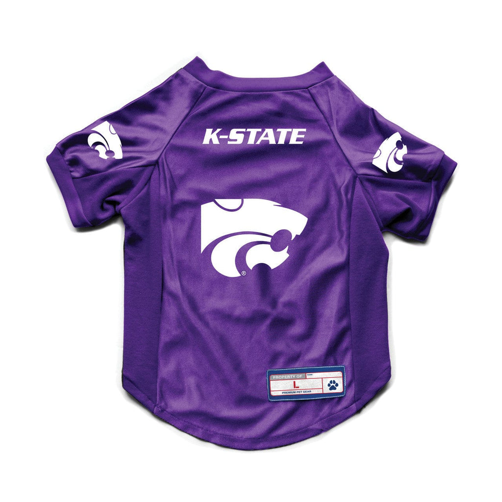 Pet Jerseys Kansas State Wildcats Pet Jersey Stretch Size M - Special Order 686699605582