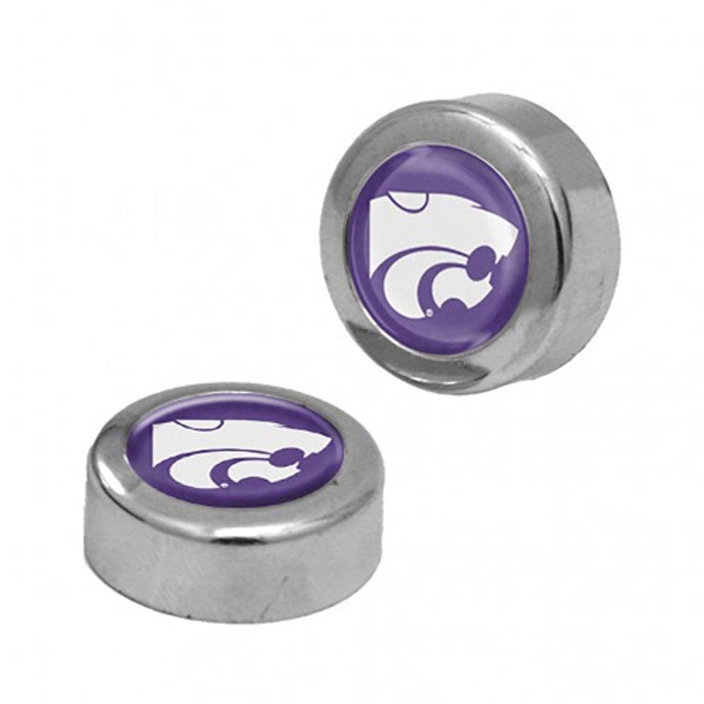 Auto Screw Caps Kansas State Wildcats Screw Caps Domed - Special Order 614934753682