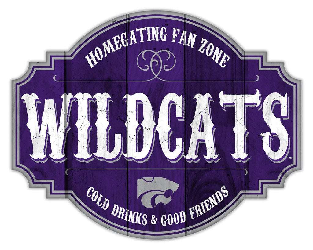 Signs Kansas State Wildcats Sign Wood 12 Inch Homegating Tavern 878461181916