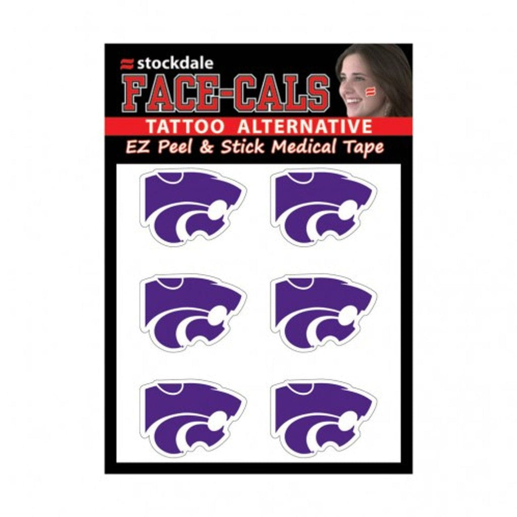 Face Cals Kansas State Wildcats Tattoo Face Cals Special Order 614934829387