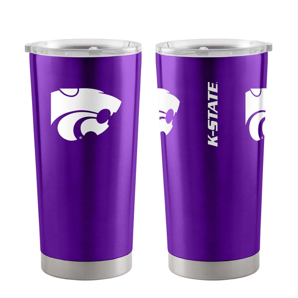 Drink Tumbler Steel 20 Kansas State Wildcats Travel Tumbler 20oz Ultra Purple 888860553856