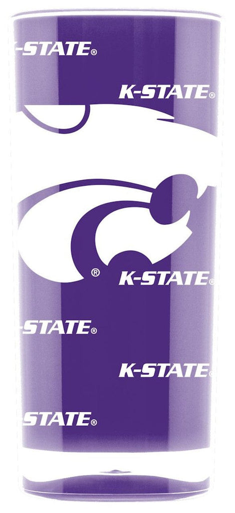 Drink Tumbler Plastic 16 Sq Kansas State Wildcats Tumbler - Square Insulated (16oz) - Special Order 094131032948