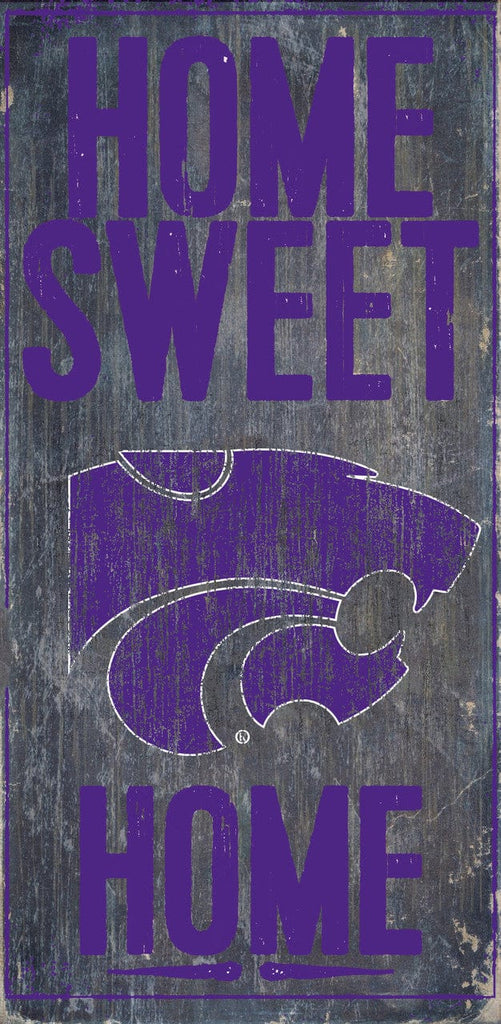 Sign 6x12 Home Sweet Home Kansas State Wildcats Wood Sign - Home Sweet Home 6x12 - Special Order 878460126253