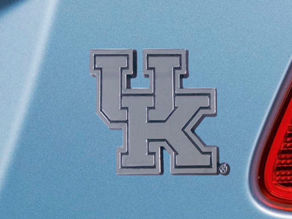Auto Emblem Metal Kentucky Wildcats Auto Emblem Premium Metal Chrome - Special Order 842989048181