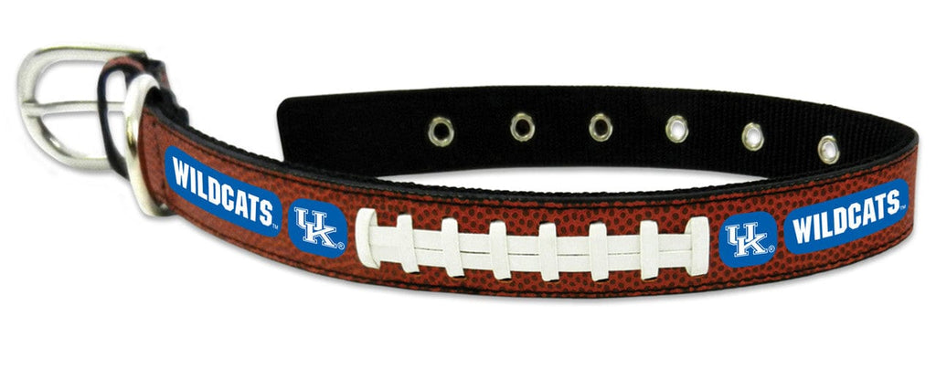 Pet Collar Large Kentucky Wildcats Classic Leather Large Football Collar 844214062627