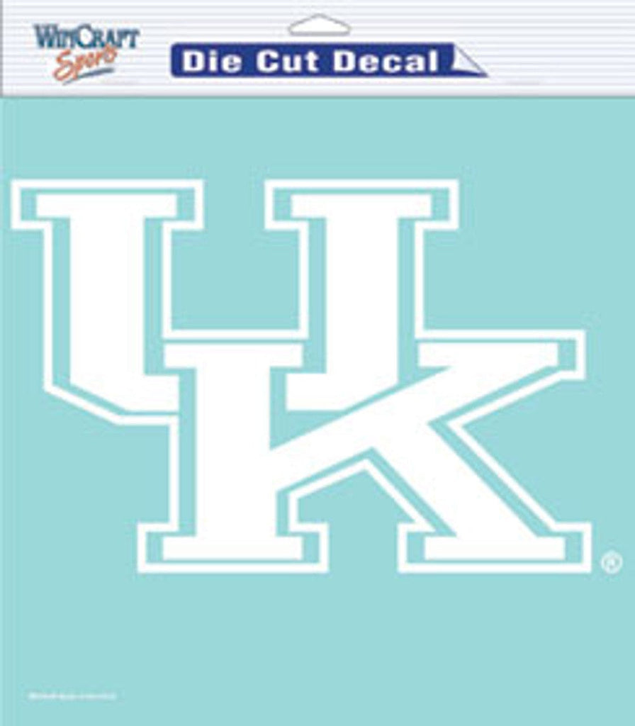 Decal 8x8 Perfect Cut White Kentucky Wildcats Decal 8x8 Die Cut White 032085257956