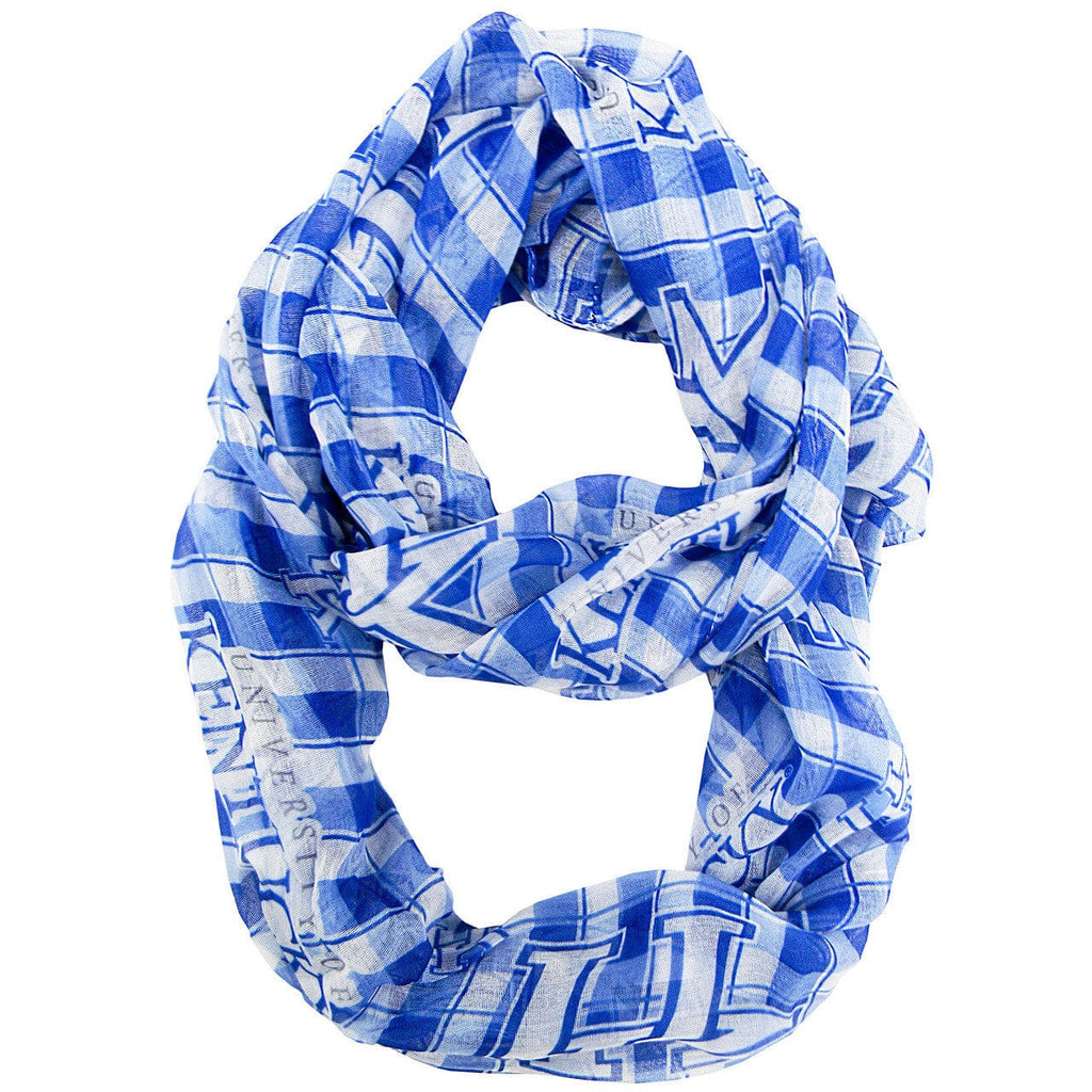 Scarf Infinity Style Kentucky Wildcats Infinity Scarf - Plaid 686699655150