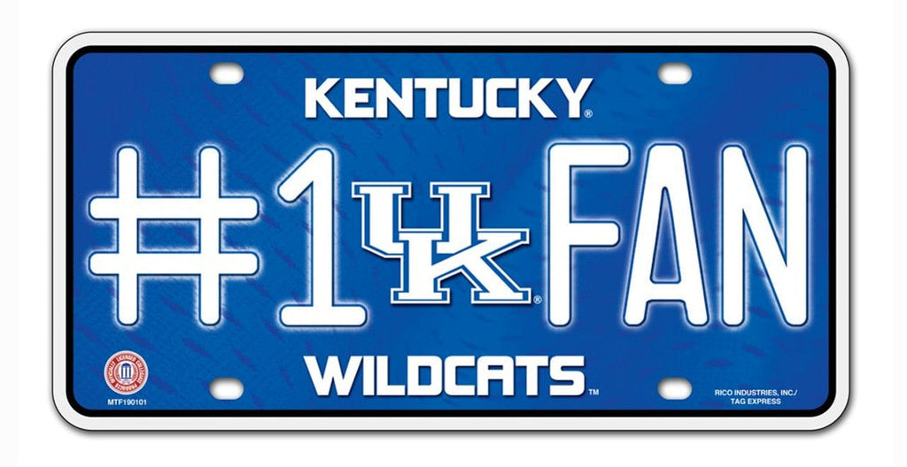 License Plate #1 Fan Kentucky Wildcats License Plate #1 Fan 094746385293