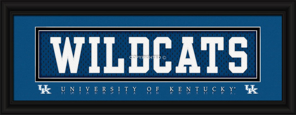 Sign 18 Misc. Kentucky Wildcats Print Slogan Style Stitched Uniform Wildcats 848655017949