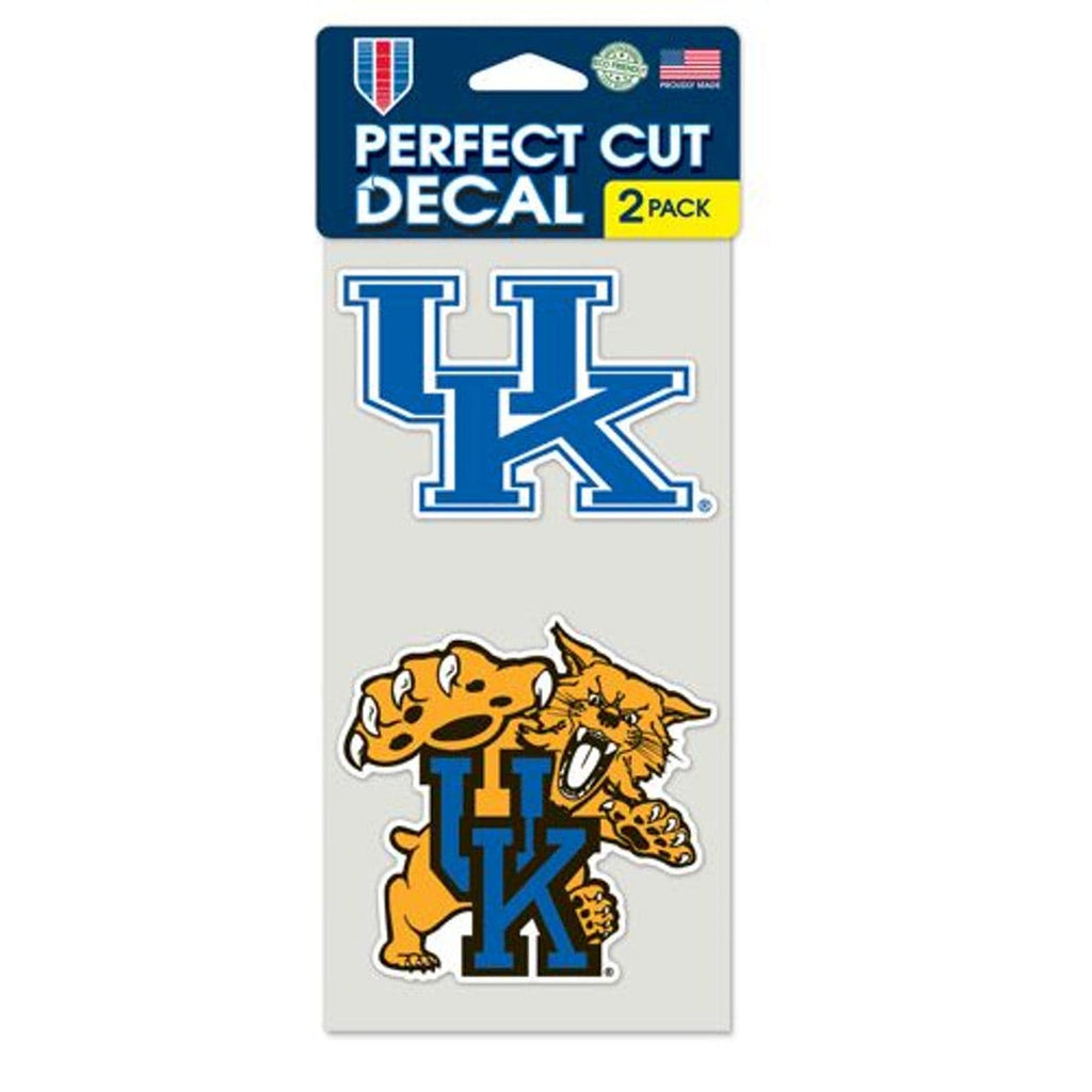 Decal 4x4 Perfect Cut Set of 2 Kentucky Wildcats Set of 2 Die Cut Decals 032085409638