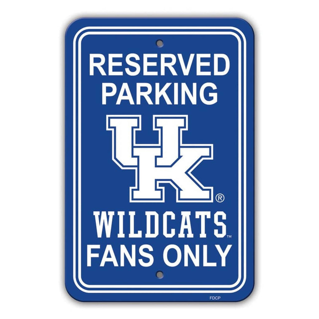 Kentucky Wildcats Kentucky Wildcats Sign 12x18 Plastic Reserved Parking Style CO 023245402941