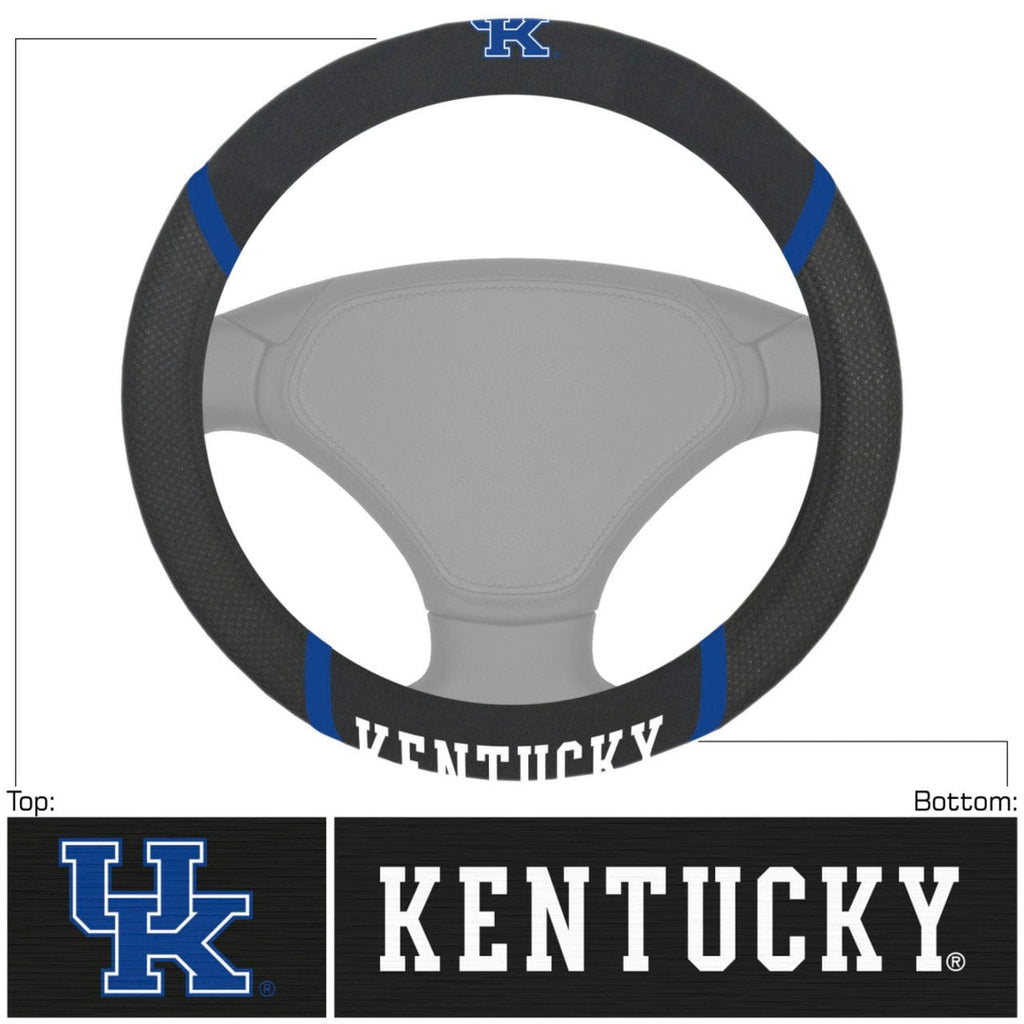 Steering Wheel Covers Mesh Kentucky Wildcats Steering Wheel Cover Mesh/Stitched 842989048167