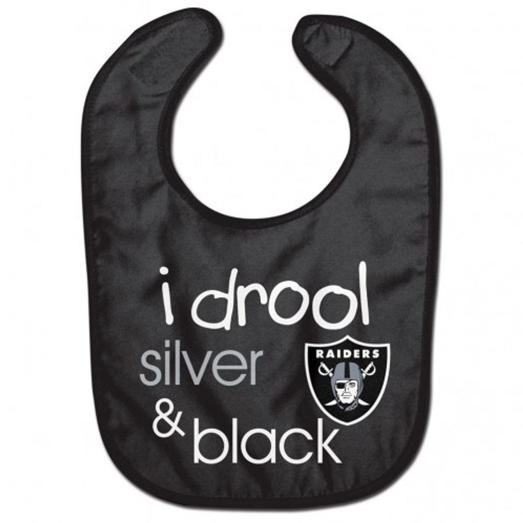 Las Vegas Raiders Las Vegas Raiders Baby Bib All Pro Style I Drool Design 099606196347