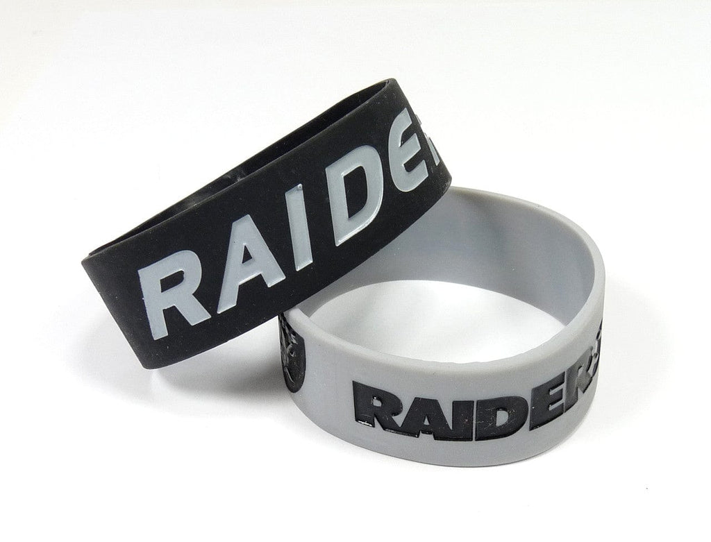 Las Vegas Raiders Las Vegas Raiders Bracelets 2 Pack Wide 763264202886