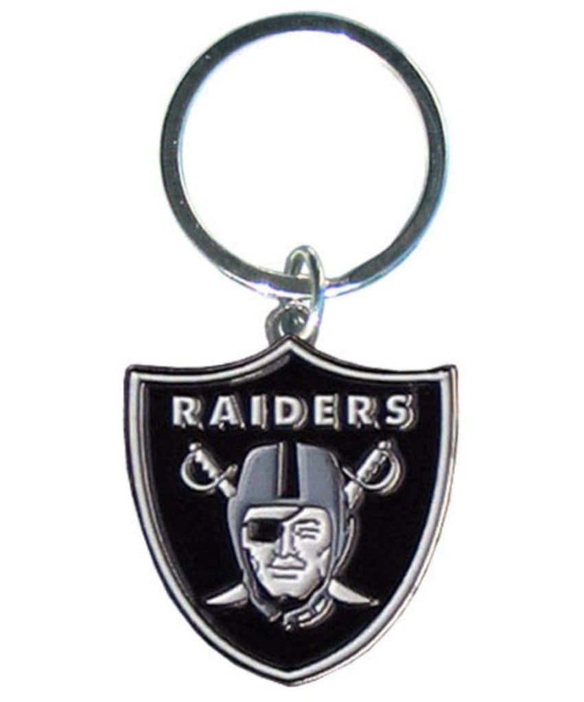 Las Vegas Raiders Las Vegas Raiders Chrome Logo Cut Keychain 754603935190