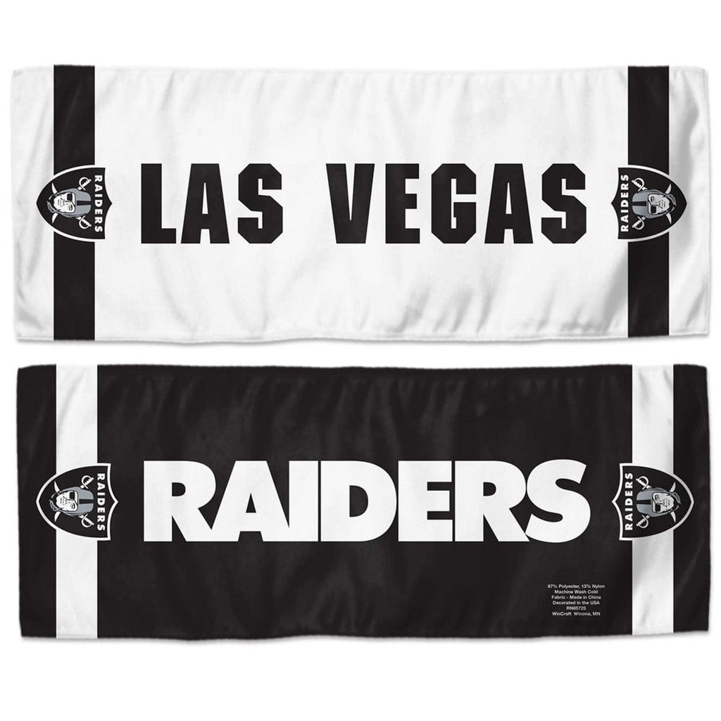 Las Vegas Raiders Las Vegas Raiders Cooling Towel 12x30 099606230805