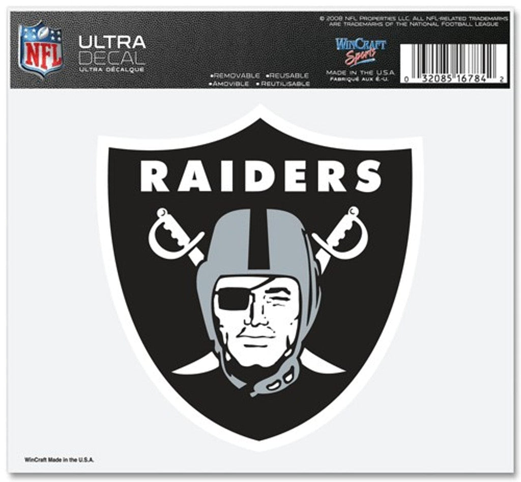 Las Vegas Raiders Las Vegas Raiders Decal 5x6 Ultra Color 032085167842