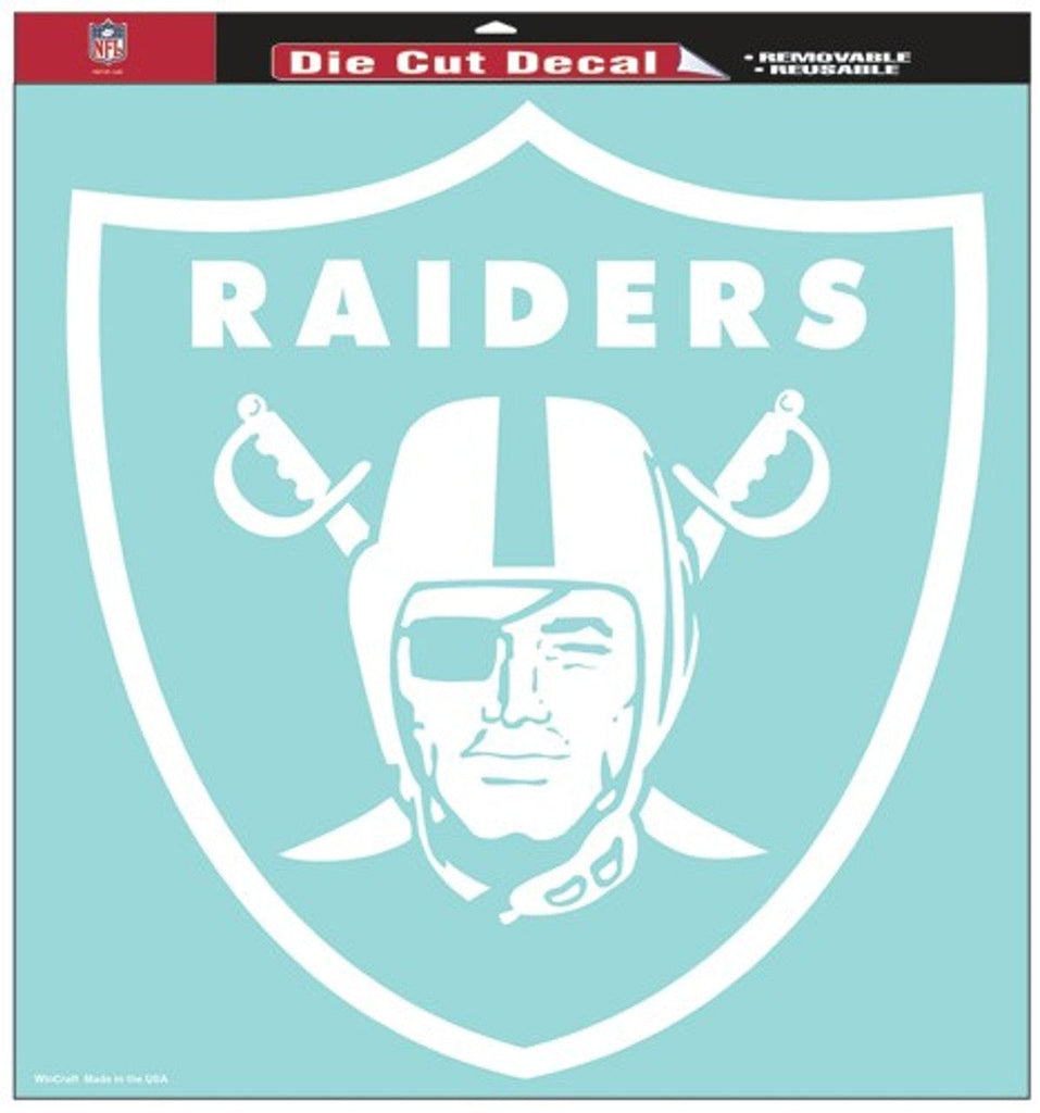 Las Vegas Raiders Las Vegas Raiders Decal 8x8 Die Cut White 032085256560