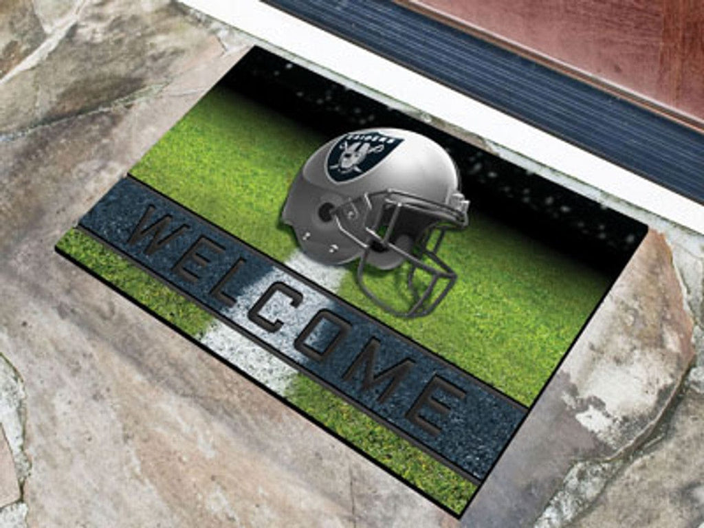 Las Vegas Raiders Las Vegas Raiders Door Mat 18x30 Welcome Crumb Rubber - Special Order 842989099558