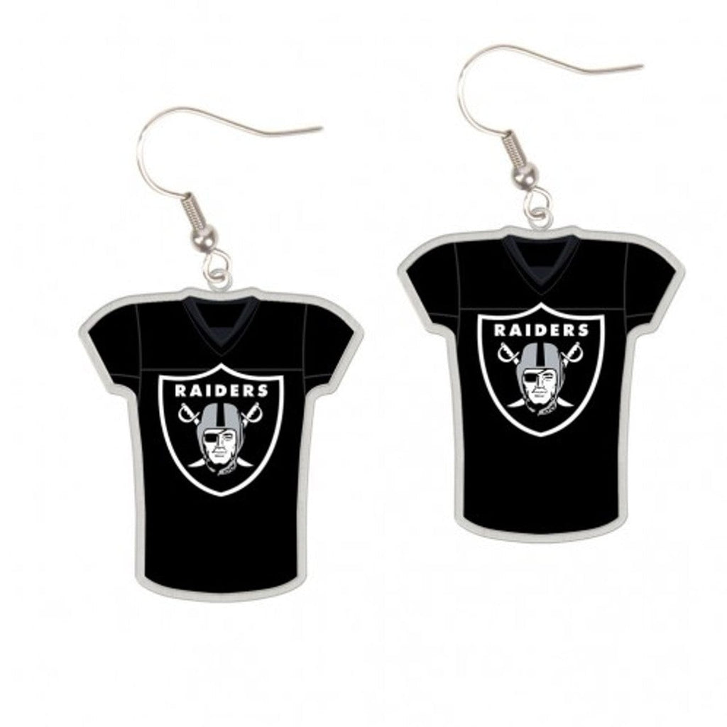 Las Vegas Raiders Las Vegas Raiders Earrings Jersey Style - Special Order 032085290175