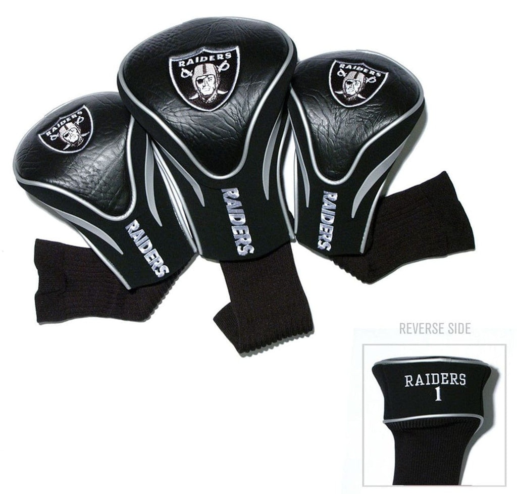 Las Vegas Raiders Las Vegas Raiders Golf Club Headcover Set 3 Piece Contour Style - Special Order 637556321947