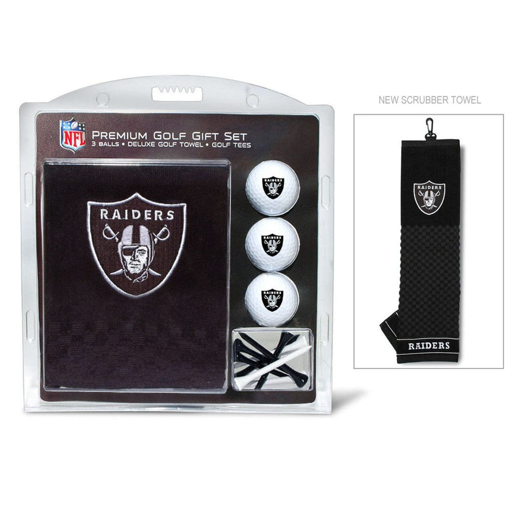 Las Vegas Raiders Las Vegas Raiders Golf Gift Set with Embroidered Towel 637556321206