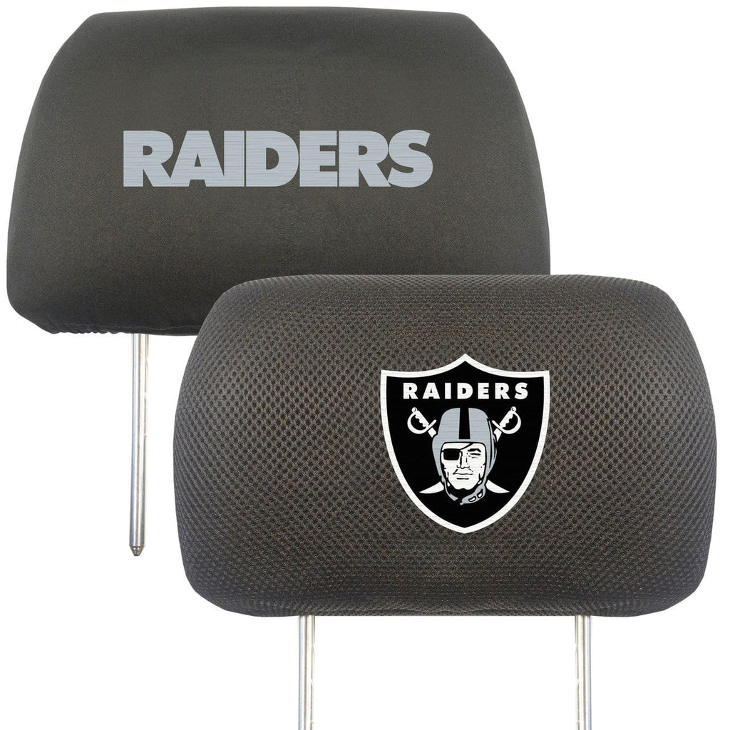 Las Vegas Raiders Las Vegas Raiders Headrest Covers FanMats 842989025106