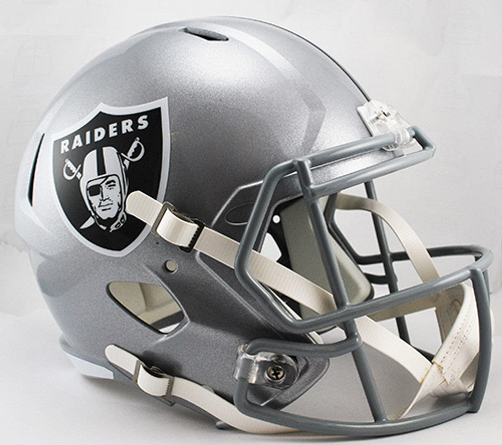 Las Vegas Raiders Las Vegas Raiders Helmet Riddell Replica Full Size Speed Style 095855323565