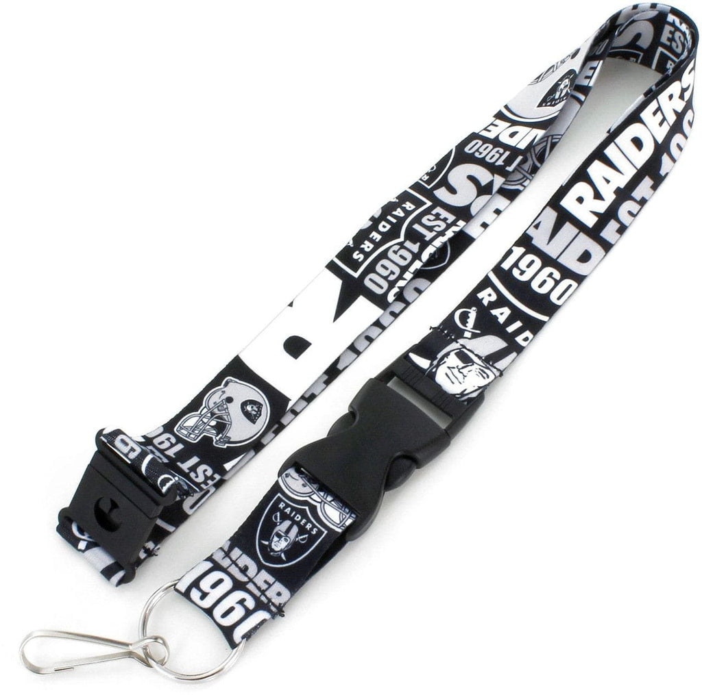 Dynamic Lanyards Las Vegas Raiders Lanyard Breakaway Style Dynamic Design 763264837033