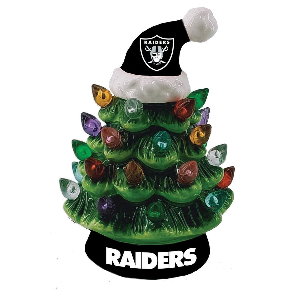 Holiday Ornaments Las Vegas Raiders Ornament Christmas Tree LED 4 Inch 801946081319