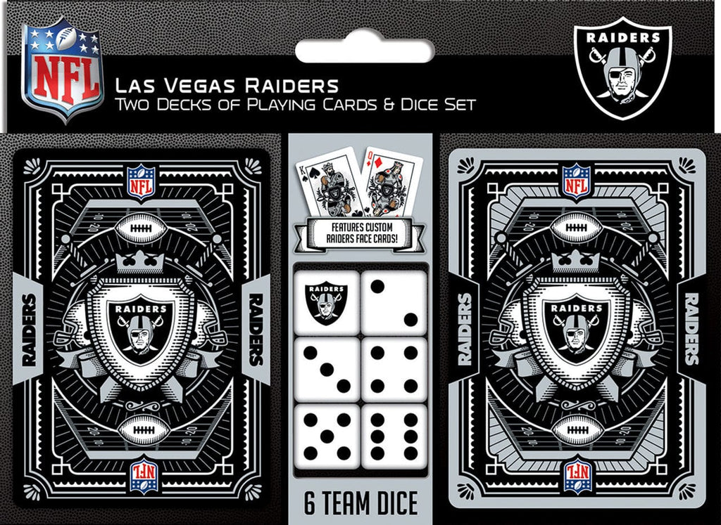 Playing Cards and Dice Set Las Vegas Raiders Playing Cards and Dice Set 705988013638