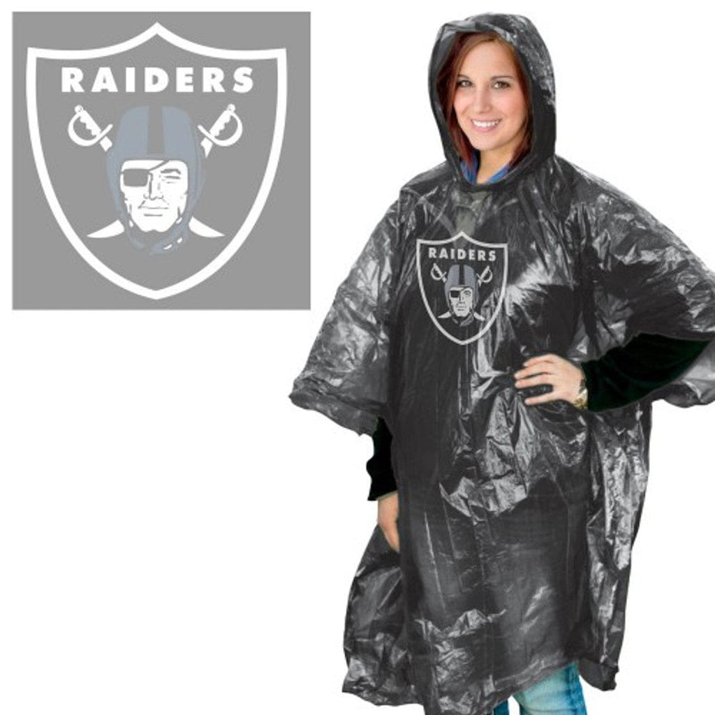 Rain Ponchos Las Vegas Raiders Rain Poncho 099606252135